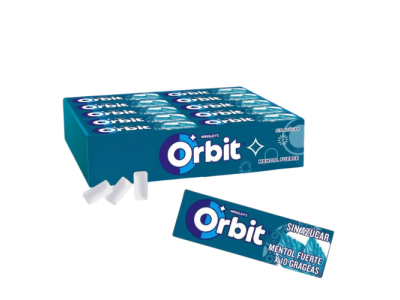 Chicles Grageas Sabor Menta Fuerta Orbit Sin Azúcar (30 ud)