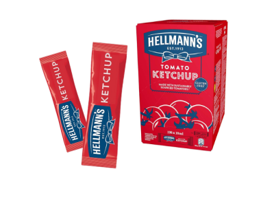 Sobres con Salsa Ketchup Hellmanns para Hostelería 10ml (198 ud)