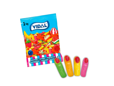 Chuches Dedos Brillo Sabores Variados de Vidal 1 kg 