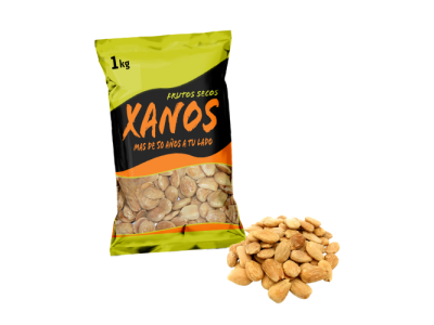 Bolsa de Almendra Frita Pelada Xanos 1 kg 