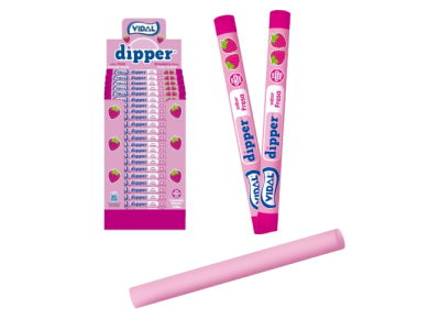 Palotes Blandos de Sabor Fresa Dipper Vidal 1,1 kg (200 ud)