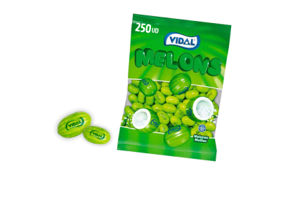 Chicles Sabor Melon Relleno de Pica Vidal (250 piezas)