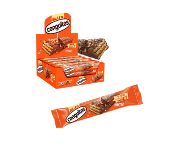 Barritas de Conguitos Wafer Rellena de Galleta 35 gr (20 ud)
