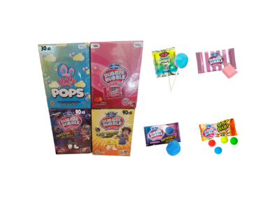 Lote de Chicles Caramelos Dubble Bubble Ácidos
