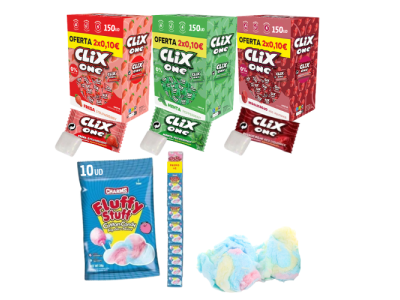 Lote de Chiles Clix Afrutados y Algodón Fluffy Stuff 