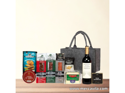 Bolsa de Navidad con Botellas y Dulces Navideños Lote 208