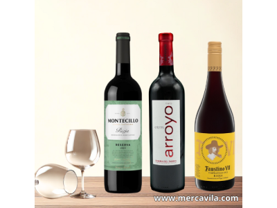 Estuche de Vino D.O. Rioja y Ribera del Duero Lotes Navideños Nº710
