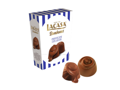 Bombones de Chocolate con Relleno Liquido La Casa 72 gr (12 cajas)
