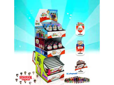 Expositor Bareca de Huevos Kinder y Barritas Kinder Bueno (54 piezas)