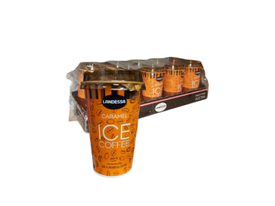 Café Frío Arábico Sabor Caramelo Landessa 230 ml (10 botes) 
