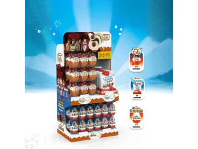 Expositor Huevos Kinder Sorpresa y Bombones Schokobons (96 piezas)