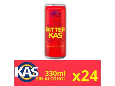 Latas de Refresco Bitter Kas sin Alcohol x24