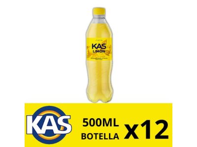 Botellas de Kas Sabor Limón con Gas x12