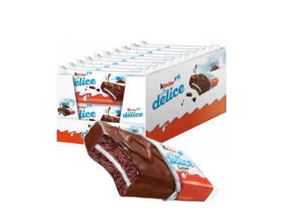 Pastelito de Chocolate Relleno de Crema Kinder Delice x20