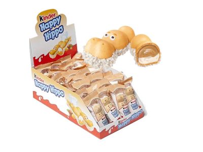 Hipopótamo Relleno de Crema de Avellanas Kinder Happy Hippo x28