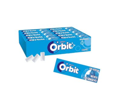 Chicles Orbit menta grageas sin azúcar x30