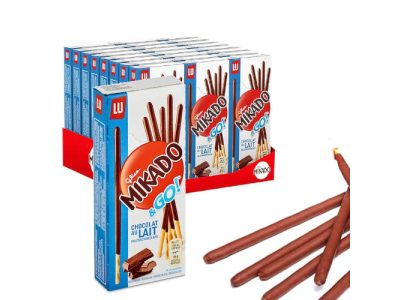 Mikado palitos galletas de chocolate con leche x24