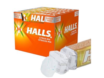 Caramelo Grageas Halls Vita Sabor Cítrico Sin Azúcar x20