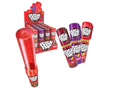 caramelos duros Push Pop sabores x20