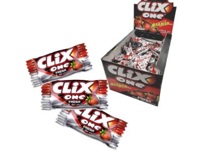 Chicles Sabor Fresa Clix sin Azúcar x200