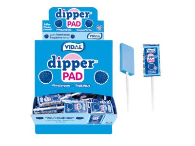 Piruleta Dipper Pad Frambuesa Golosinas Vidal x100