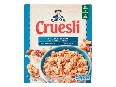 Cereales Cruesli frutos secos Quaker 375gr. x6