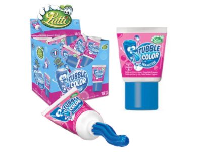 Chicles Tubble Gum Azul Pintalenguas Lutti x18