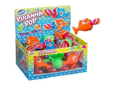 Chupete de Caramelo Piraña WOM x24