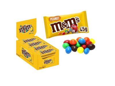 Cacahuetes Recubiertos de Chocolate de Colores M&M´s x24 