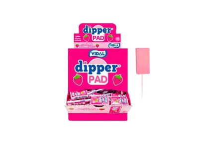 Piruleta Dipper Pad Fresa Golosinas Vidal x100