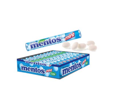 Grageas Masticables Mentos Mint Sabor Menta x20