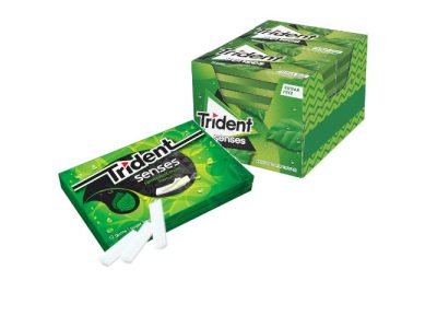 Chicles Trident senses menta verde x12