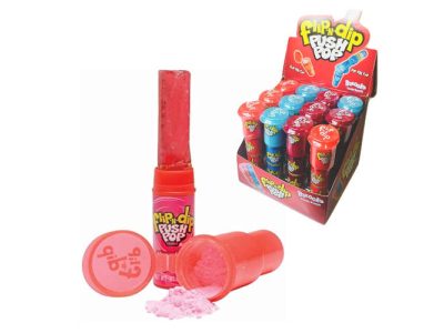 Caramelos Pica Flip & Dip Push Pop x12