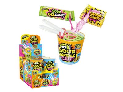 Fideos de Golosinas Noodles Ácidos Sour Cup Johny Bee