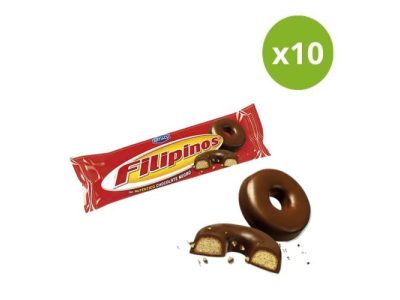 Aros de Galleta Filipinos Recubiertos de Chocolate Artiach x10