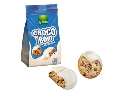 Choco Bom Galletas Recubiertas de Chocolate Blanco Gullón x12