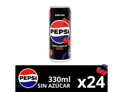 Latas de Pepsi Max Cherry Sabor a Cereza x24