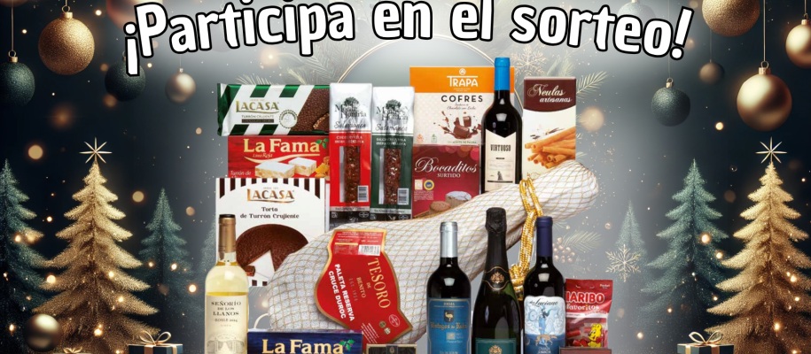 ¡Participa en nuestro sorteo navideño de una cesta con paleta!